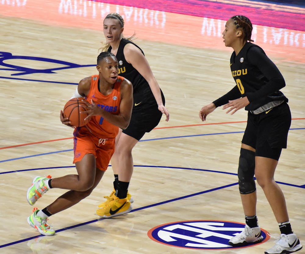 Kiara Smith, one of the Gators' top scorers, underperformed against Missouri Thursday night.