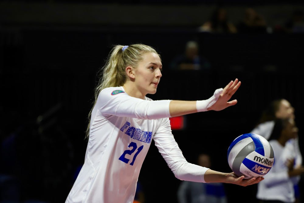 <p>Setter Marlie Monserez recorded 30 assists Friday night, the eighth time she's had at least that many this season.</p>
