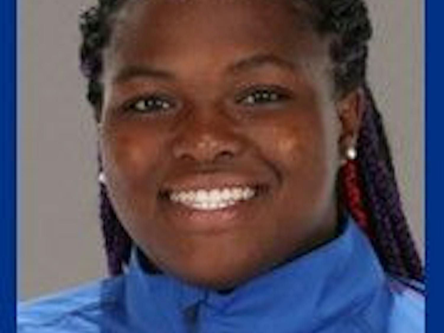 UF track and field athlete Lloydricia Cameron. 