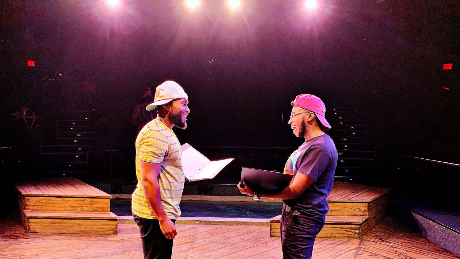 Teroy Roberts and Jay Nixon in the performance &quot;Terrence.&quot; (Courtesy of Michelle Bellaver)