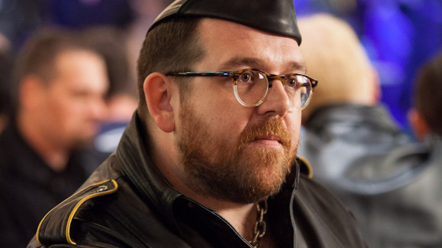 Actor Nick Frost, known for his roles in “Shaun of the Dead” and other British comedies, stars in “Unfinished Business” with Vince Vaughn and Dave Franco.