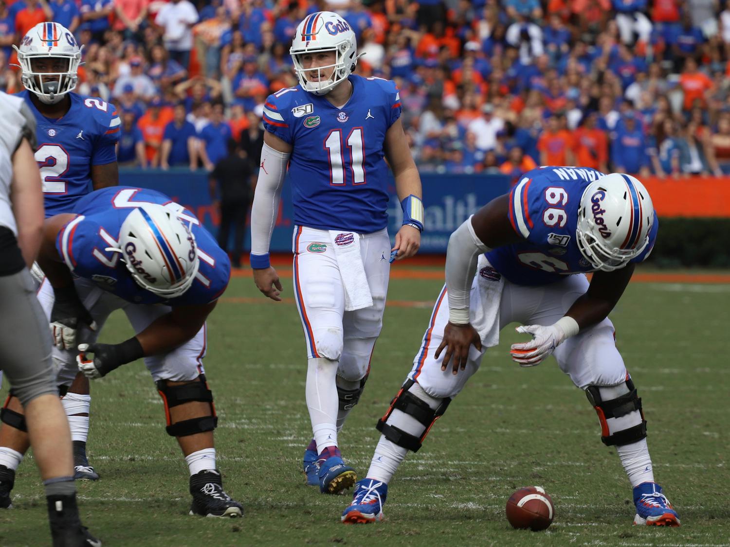 Florida's offense managed only 14 first-half points despite the dominating defensive performance.