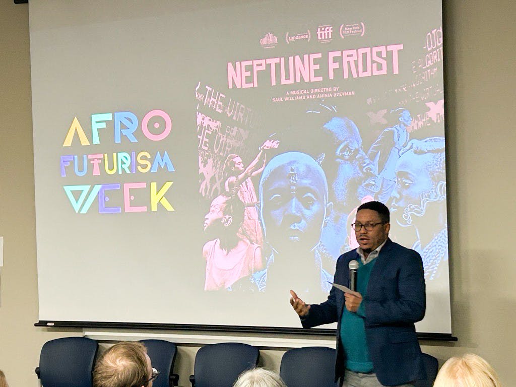 Film screening of Neptune Frost on Jan. 18, 2024.