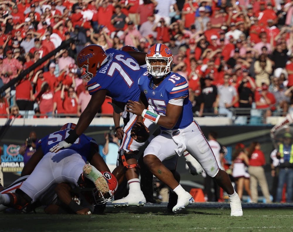 Florida's Anthony Richardson scrambles during an Oct. 30 game against Georgia