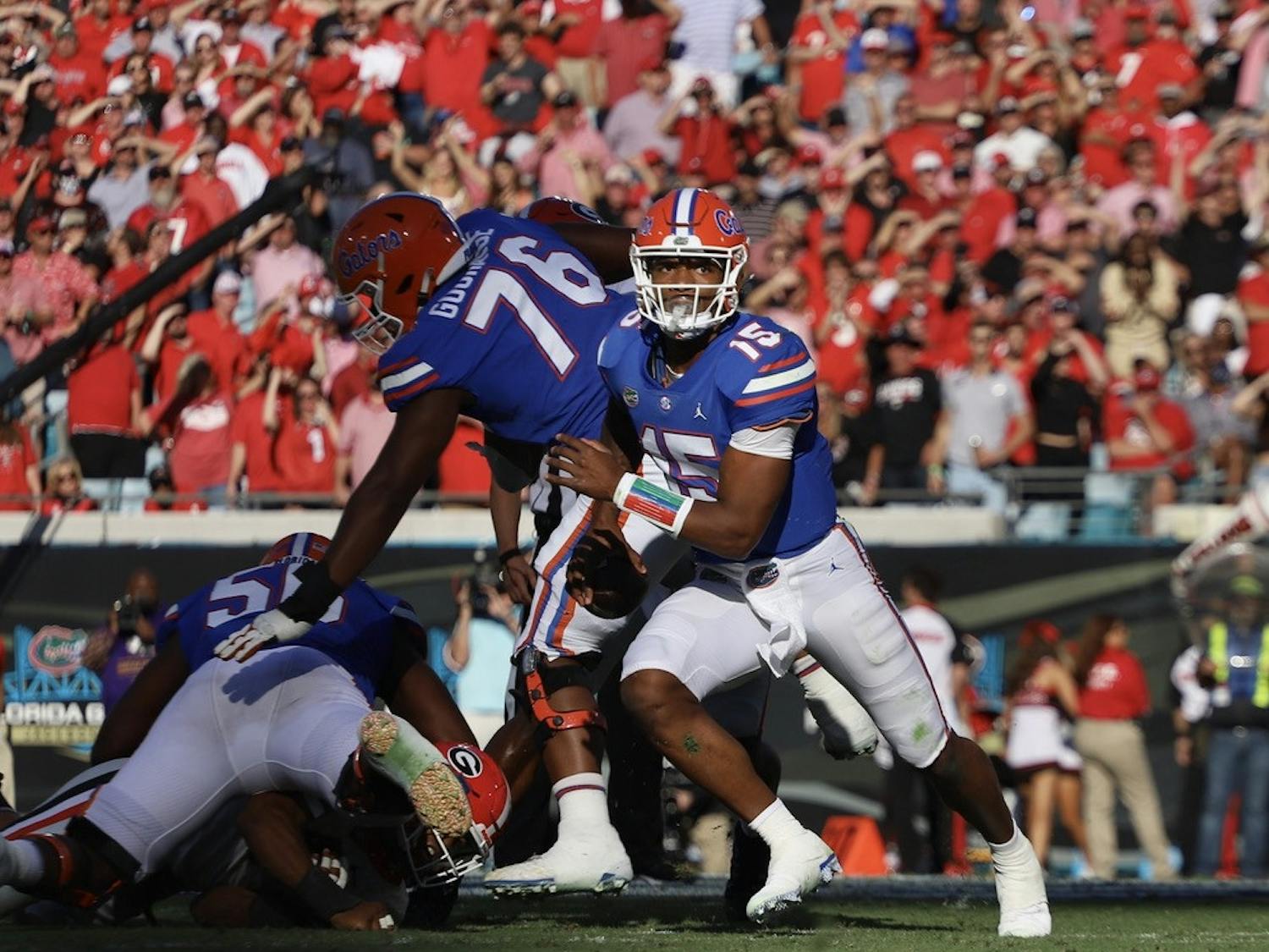 Florida's Anthony Richardson scrambles during an Oct. 30 game against Georgia