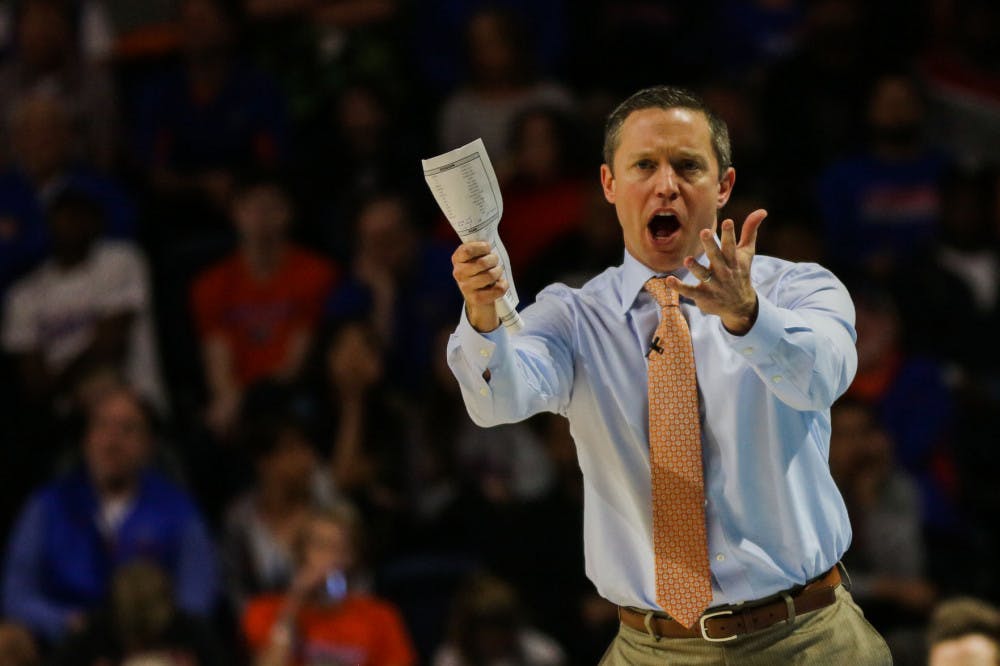 <p dir="ltr"><span>UF coach Mike White (pictured) and the Gators men's basketball team fell to Kentucky 65-54 on Saturday.</span></p>
<p><span>&nbsp;</span></p>