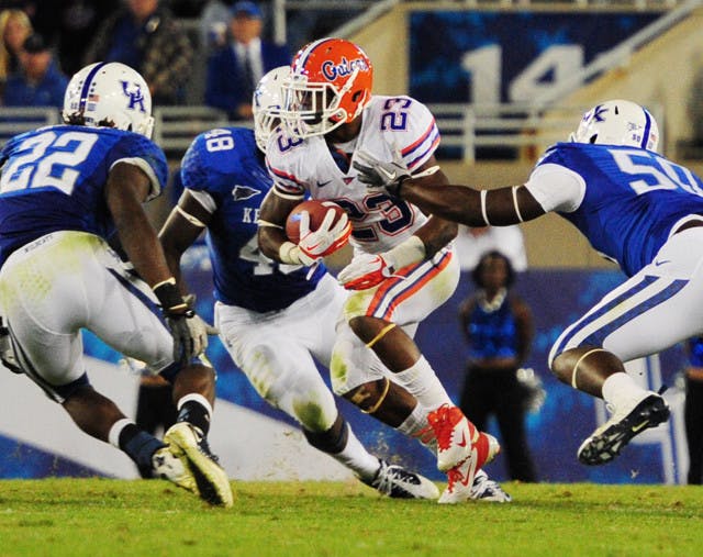 Florida running back Mike Gillislee could receive more carries this week against No. 24 Auburn after rushing for a team-high 56 yards on nine carries against No. 1 LSU last week.