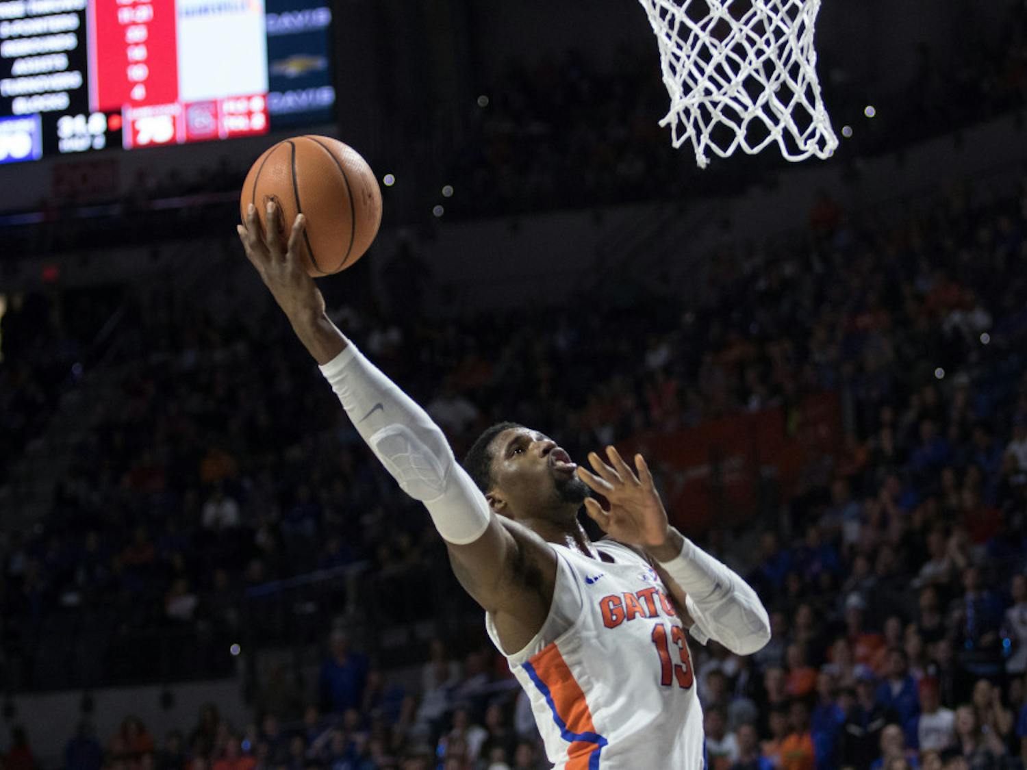 Forward Kevarrius Hayes stepped up on defense the last time the Gators played in Athens against Yante Maten and the Georgia Bulldogs. Maten currently leads the SEC in scoring.