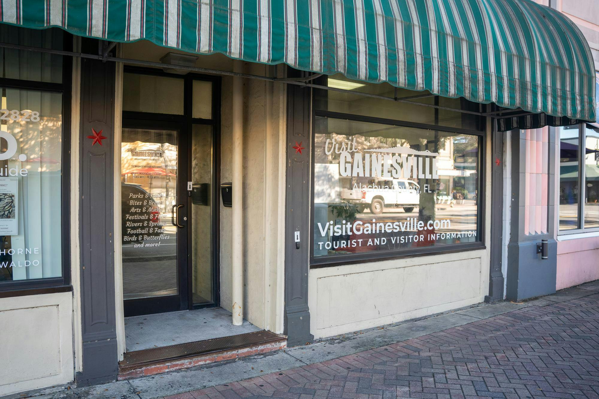 The Visit Gainesville Office is at 33 North Main Street. Gainesville, Fla., Friday, Oct. 16, 2026.