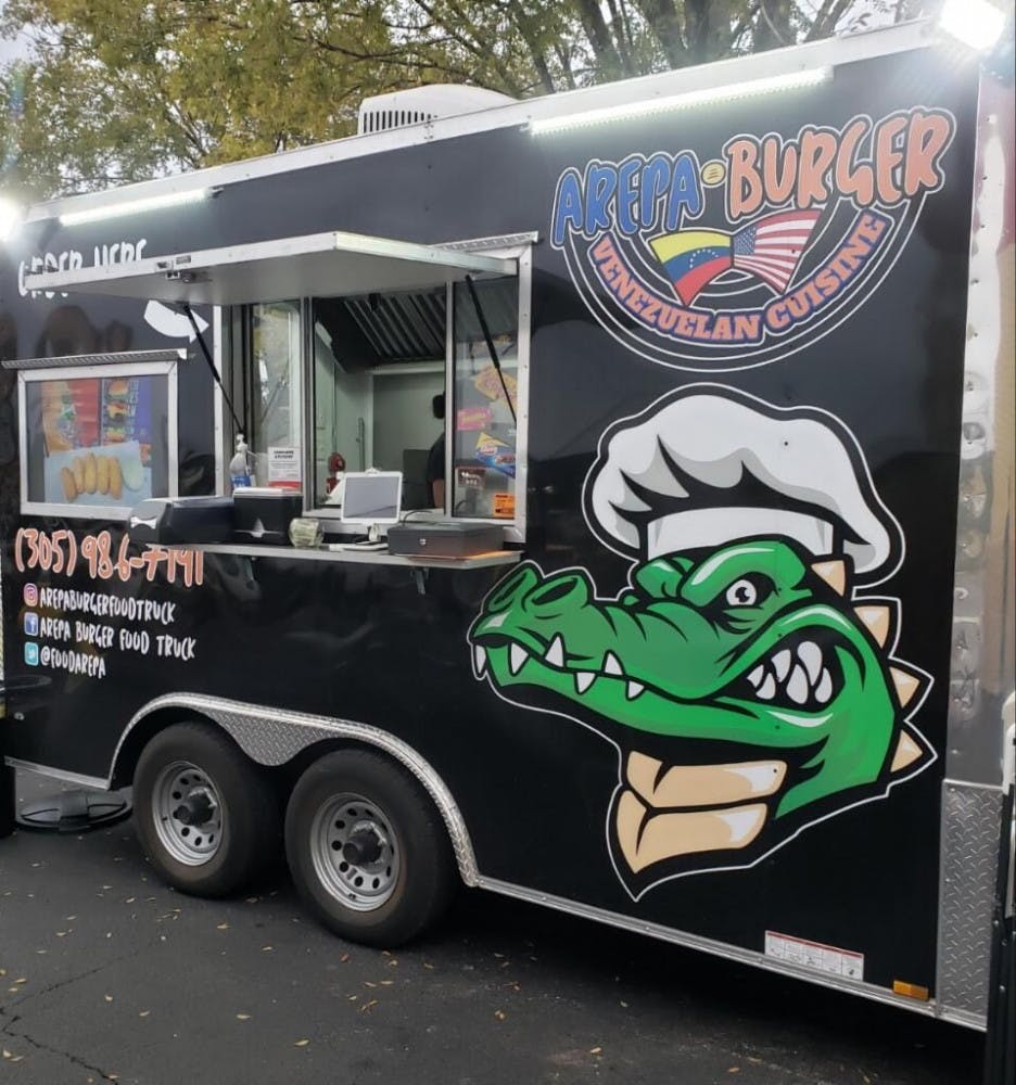 A year after fleeing Venezuela, 59-year-old Victor Suarez opened Arepa Burger Food Truck because all he knew was food in his home country.