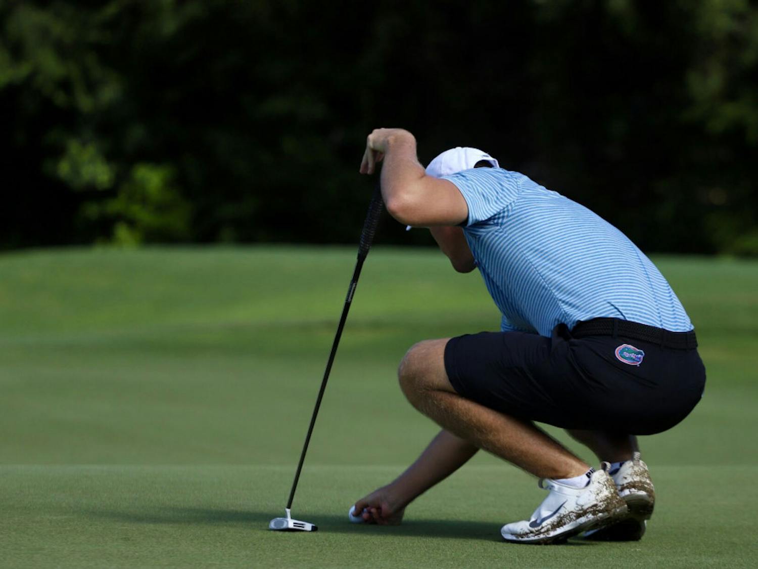 Freshman Joe Pagdin practices at Mark Bostick Golf Course. Pagdin was awarded SEC Freshman of the Year Friday.