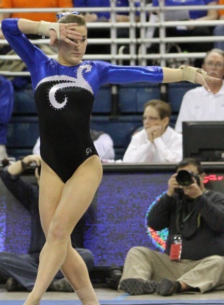 Florida senior gymnast Amy Ferguson scored a season-high 9.875 on floor against LSU last weekend.