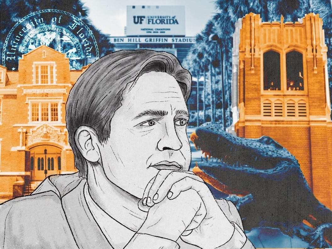 Sen. Ben Sasse visits UF's campus Monday, Oct. 10, 2022, as the sole presidential finalist. 