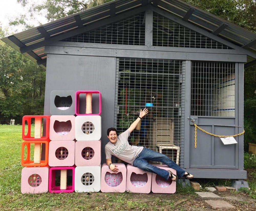 Operation Catnip's catio which will be featured again on this year's tour.&nbsp;