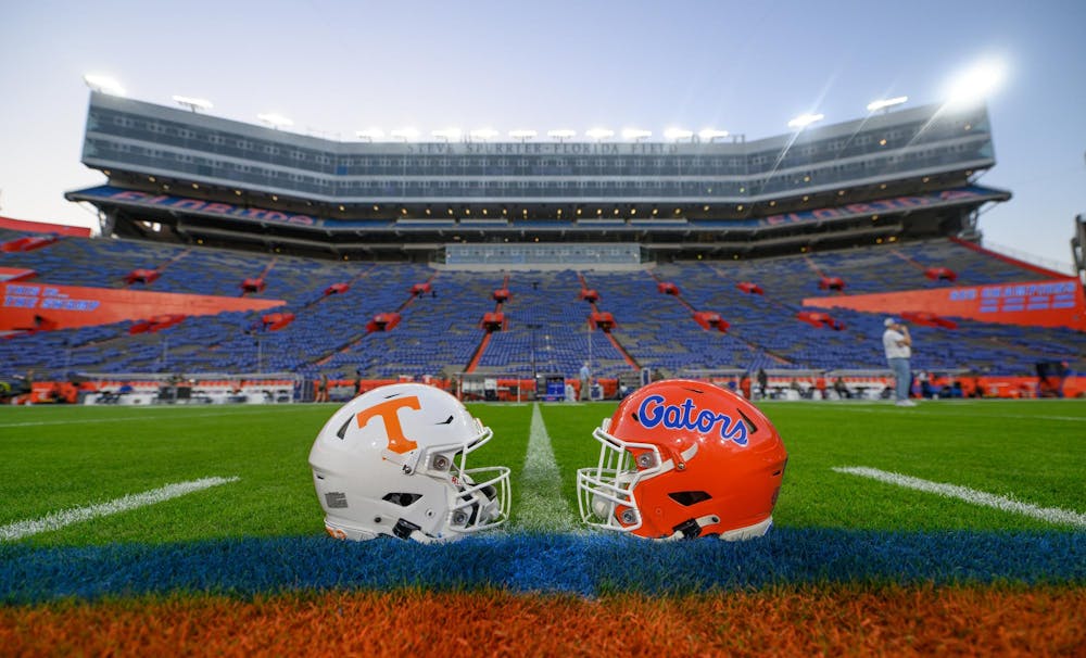 The Florida Gators face the Tennessee Volunteers in an NCAA college football game at Ben Hill Griffin Stadium, Saturday, Nov. 22, 2025, in Gainesville, Fla.