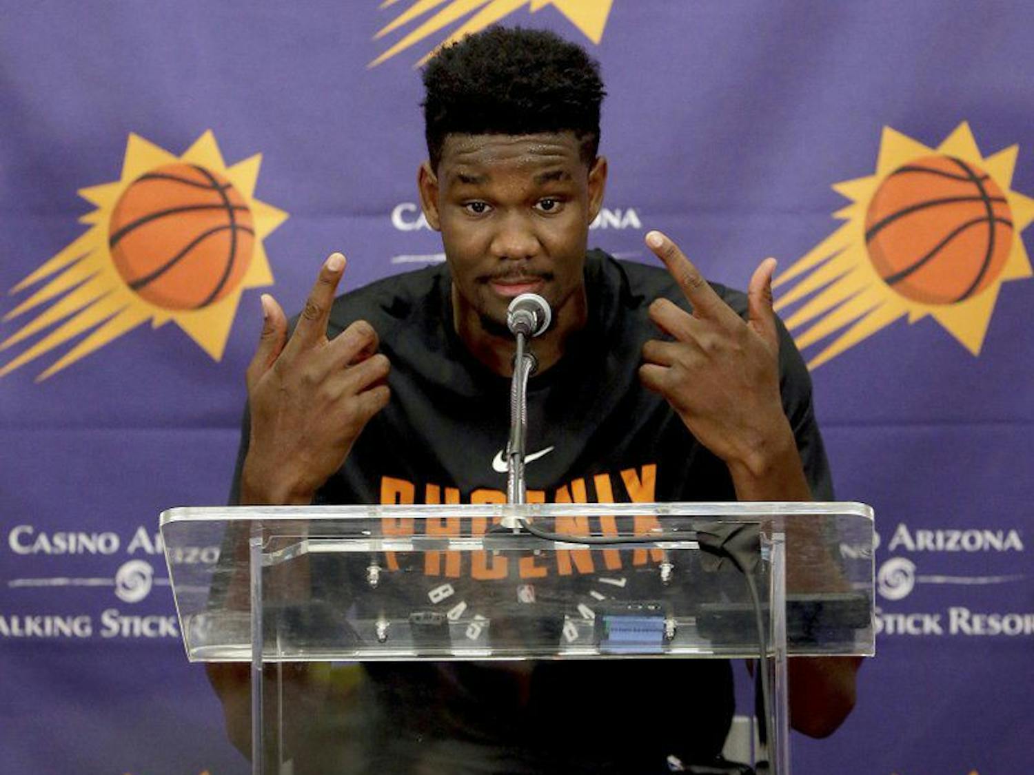Arizona center Deandre Ayton will look to hear his name called when the Phoenix Suns make their first-overall selection at the NBA Draft on Thursday.&nbsp;