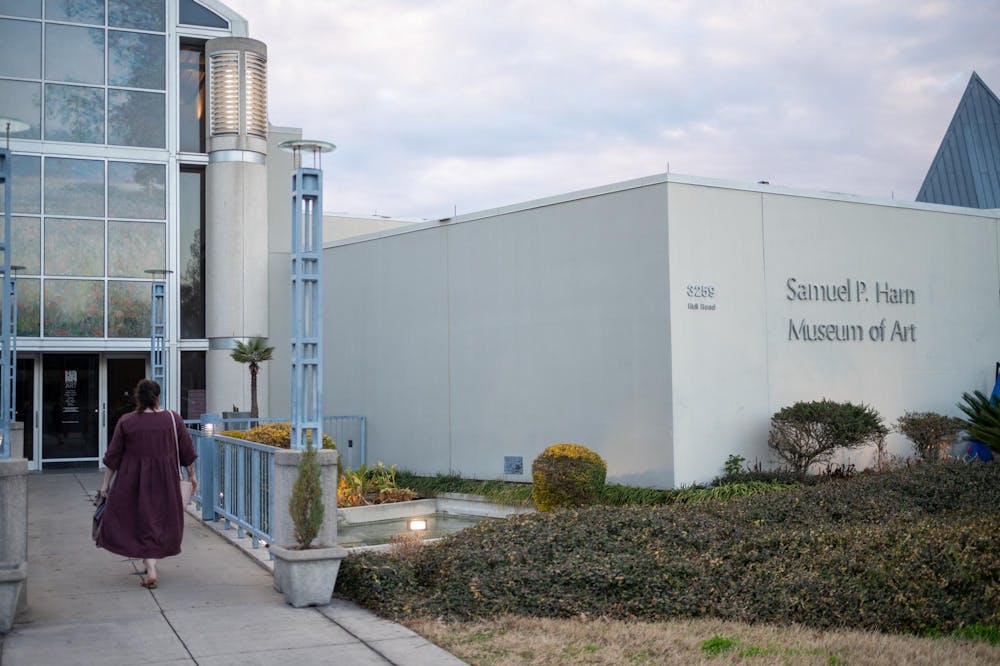 The Harn Museum of Art sits at 259 Hull Rd, Wednesday, Feb. 4, 2026, in Gainesville, Fla.