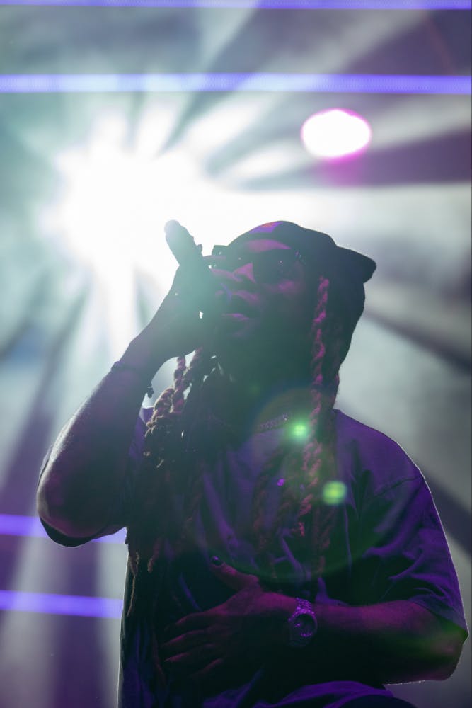Los Angeles-based rapper Ty Dolla $ign, an artist in Wiz Khalifa's label Taylor Gang Entertainment, puts on a show for students at Gator Growl 2018. The concert, which was held on Flavet Field, capped off UF homecoming celebrations and also featured alternative rock band Walk The Moon. Read the story here.