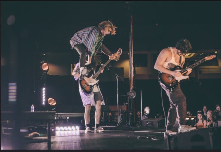 Nashville’s Parrotfish, shown here performing at The Rock Showcase at Belmont University, is known for their rock-centric sound and energetic live performances. 