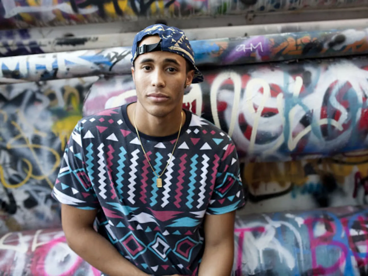 Michael Rizzo, a 19-year-old rapper who goes by Rezza, opened up for Hoodie Allen Wednesday.