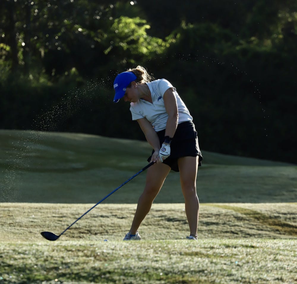 Junior Lauren Waidner at Mark Bostick Golf Course. The Gators' fall season begins Oct. 5 at the Blessings College Invitational.
