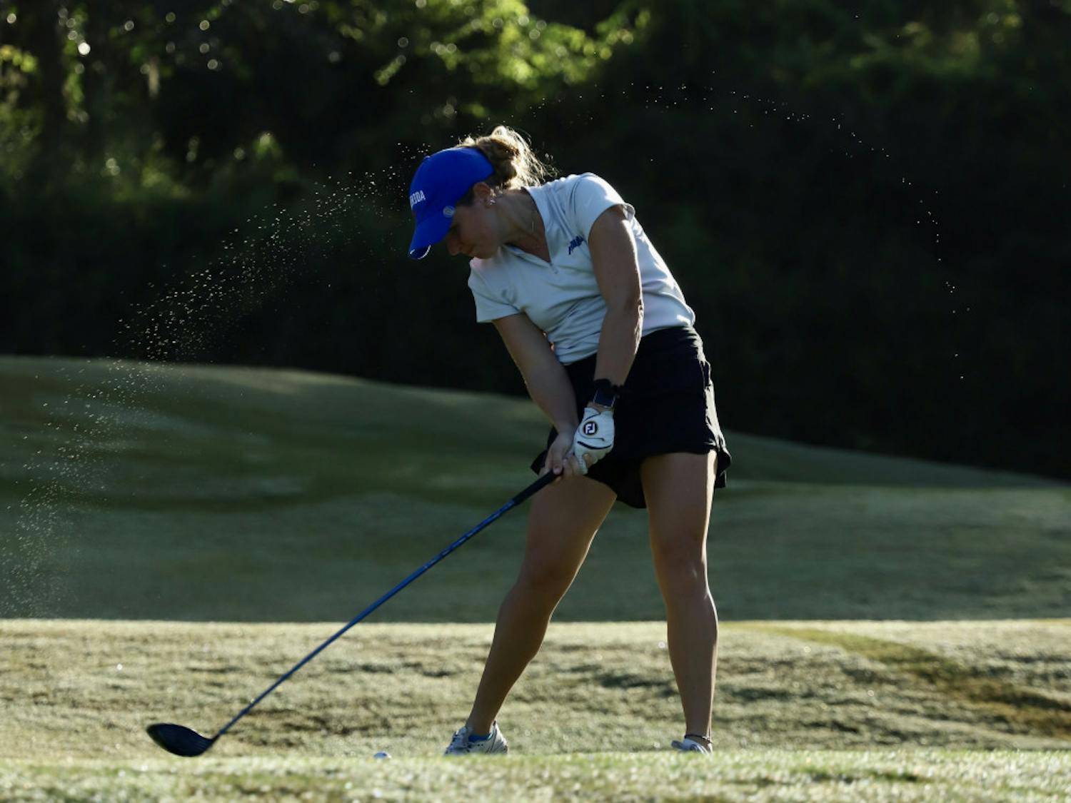 Junior Lauren Waidner at Mark Bostick Golf Course. The Gators' fall season begins Oct. 5 at the Blessings College Invitational.