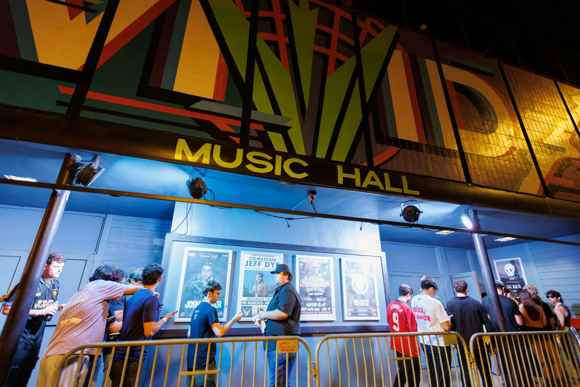 Students are let into to enter Vivid Music Hall to see Josh Baker, Thursday, Feb. 19, 2026, in Gainesville, Fla.