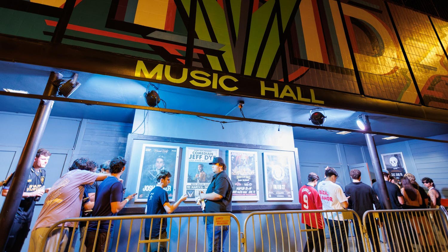 Students are let into to enter Vivid Music Hall to see Josh Baker, Thursday, Feb. 19, 2026, in Gainesville, Fla.