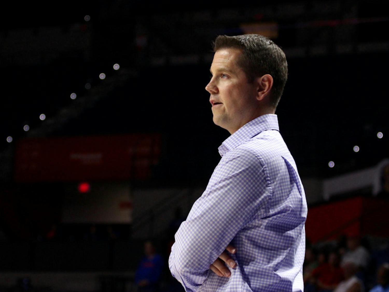 Coach Cameron Newbauer used Florida's recent bye week as an opportunity to hit the recruiting trail.