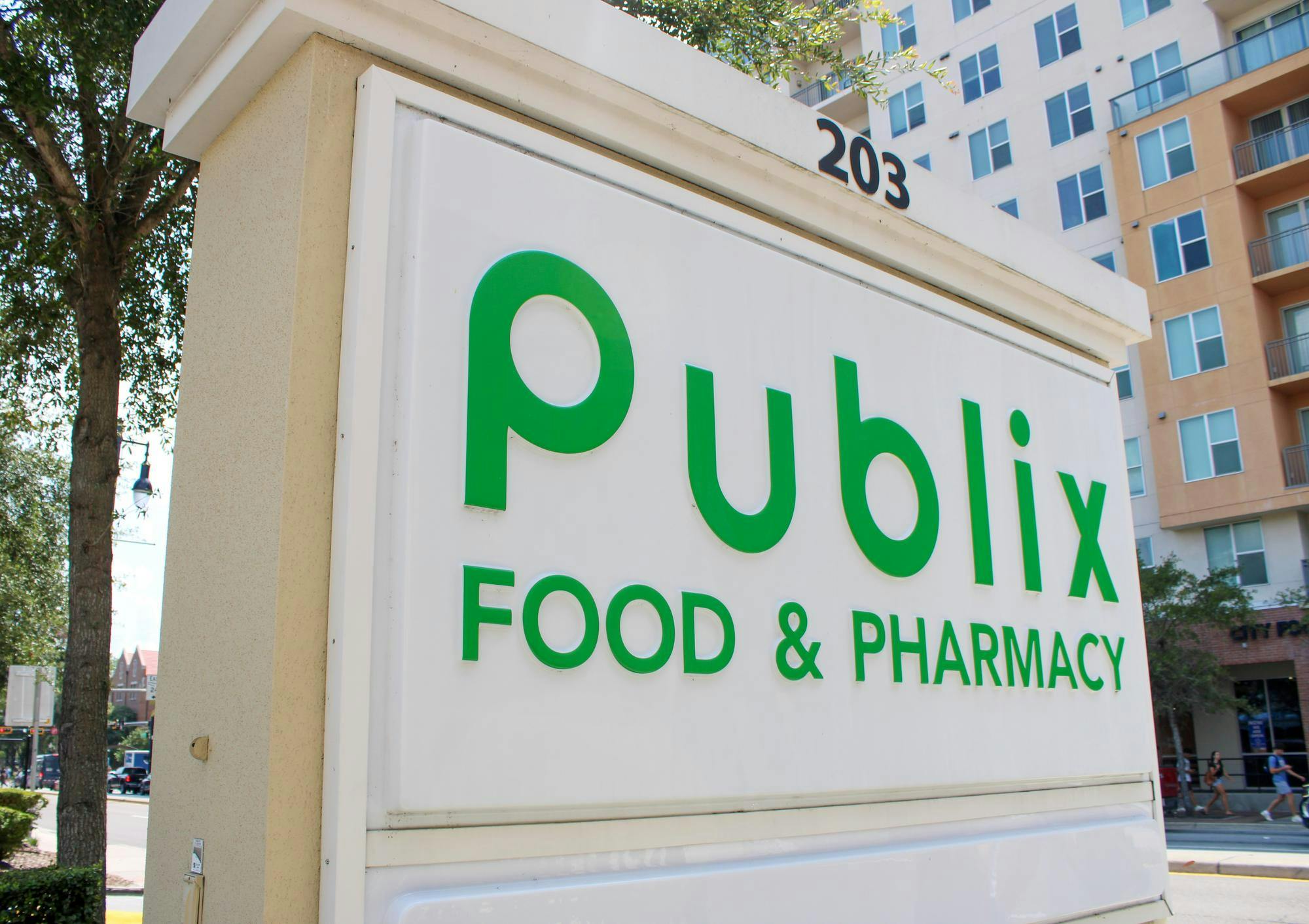 Outside Publix, Monday, Aug. 24, 2026, in Gainesville, Fla.
