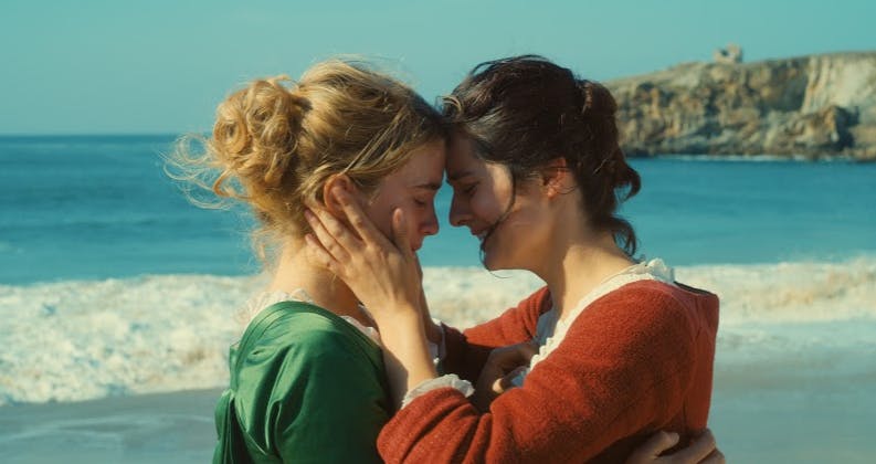 Adèle Haenel as Héloïse, left, and Noémie Merlant as Marianne play two star-crossed lovers in “Portrait of a Lady on Fire,” directed by Céline Sciamma.
&nbsp;
&nbsp;