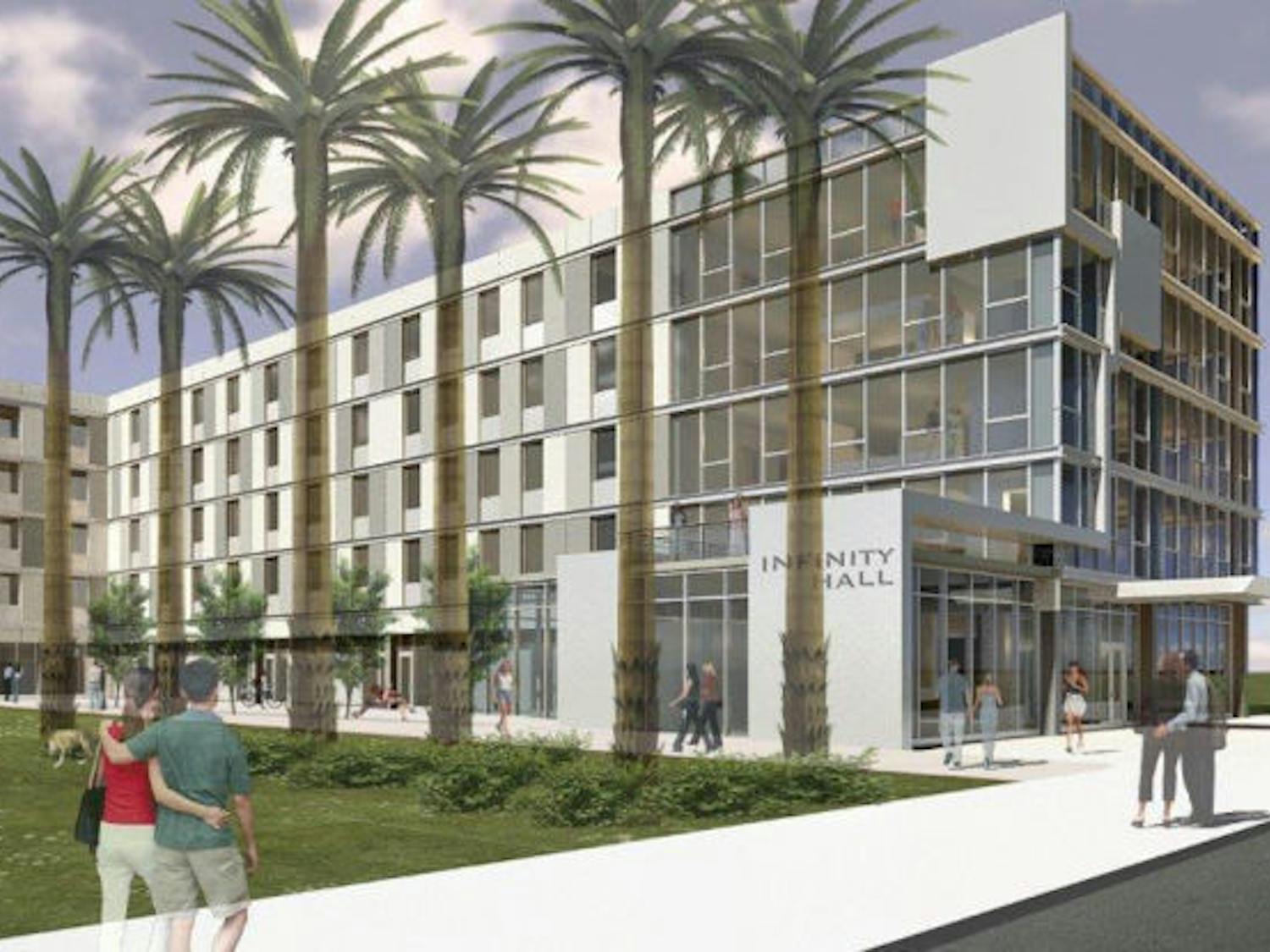 An artist’s rendering displays a new residence hall for UF students scheduled for completion in 2015. The dorm will be tailored to entrepreneurial students.