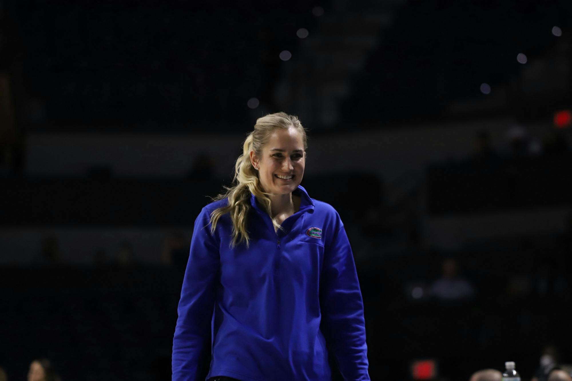 Florida women&#x27;s basketball head coach Kelly Rae Finley during her team&#x27;s game against Missouri Feb. 27, 2022.