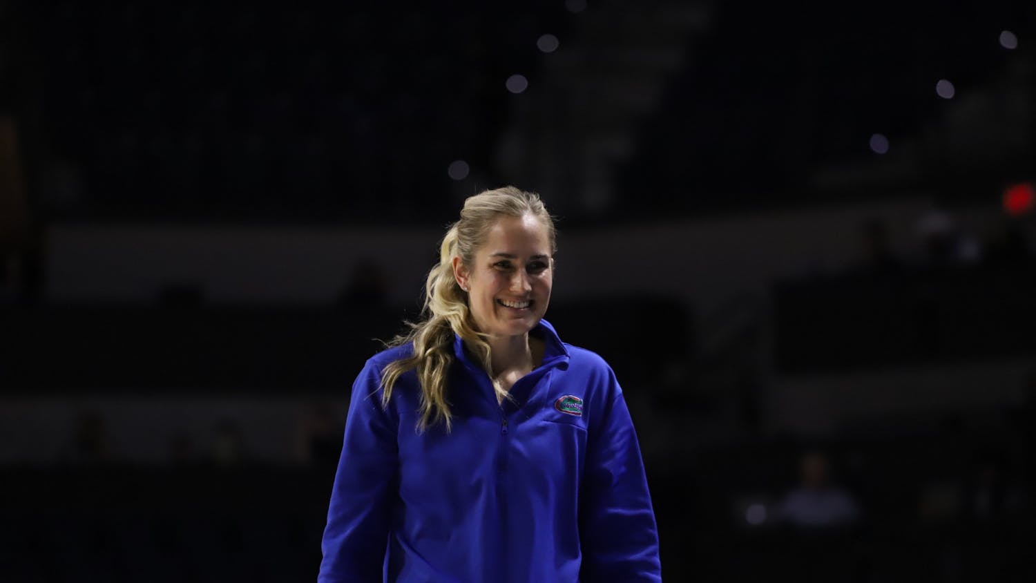 Kelly Rae Finley during Florida&#x27;s game against Missouri Feb. 27. She was announced as the team&#x27;s permanent head coach Monday. 