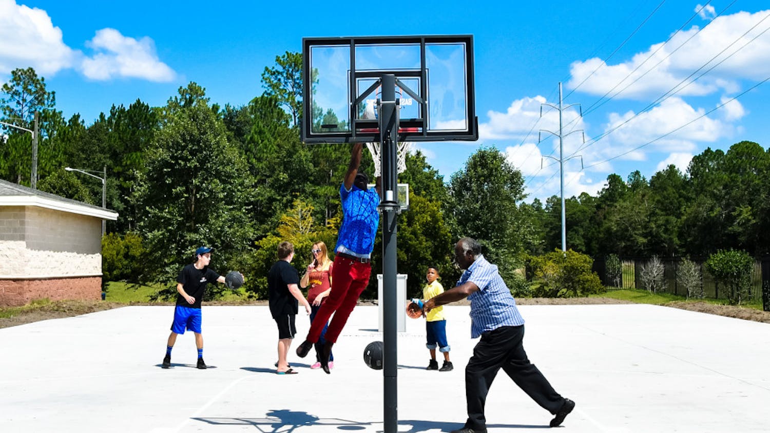 The court located at the Upper Room of Greater Gainesville church was also built as part of the Basketball Cop Foundation in August 2016.