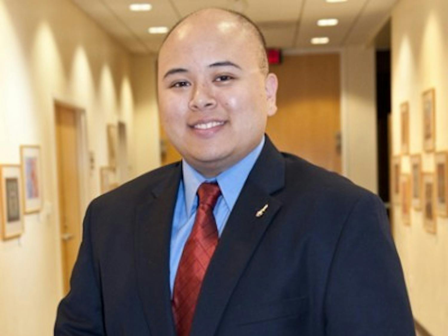 Student Body President Anthony Reynolds poses for a photo Friday. He ran for Student Body vice president in spring 2011.