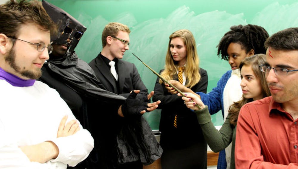 <p>UF Speech and Debate society’s intramural team conducted a Harry Potter versus Luke Skywalker debate to raise money for the Food for Kids Backpack Program. The two sides debated for 90 minutes about who would win in a fantasy duel between Skywalker and Potter. Harry Potter, Harris Kraus, won the debate, garnering all but seven votes.</p>