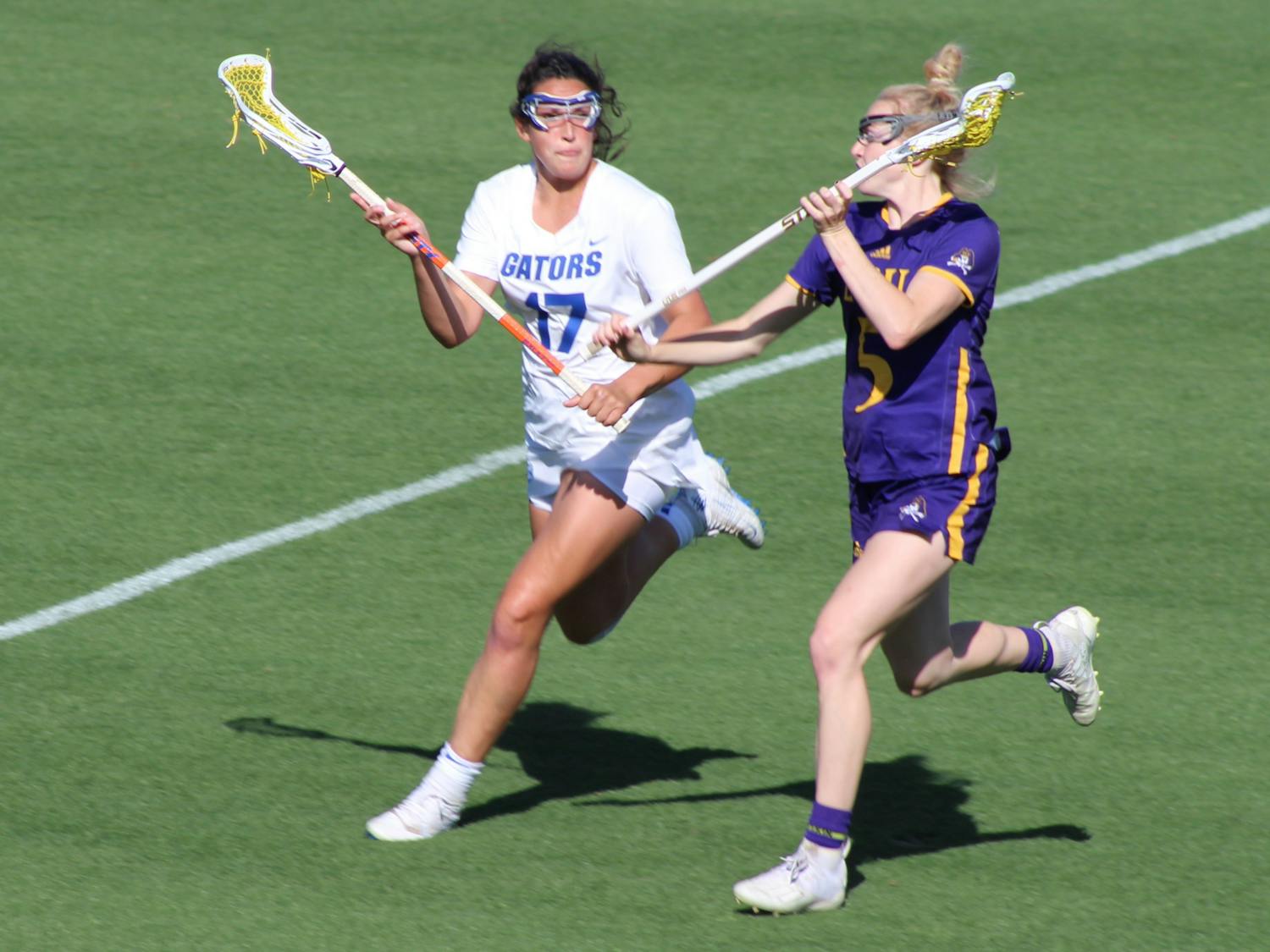 Shannon Kavanagh helped lead the Gators offensively to a 20-9 victory Thursday.