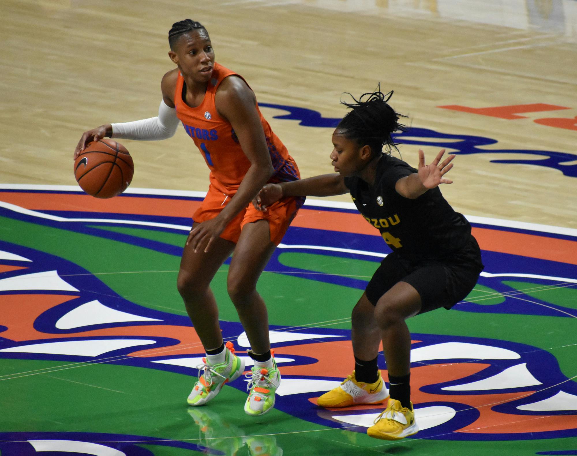 Smith hit a career-high 34 points Sunday. Photo from January UF-Mizzou game.