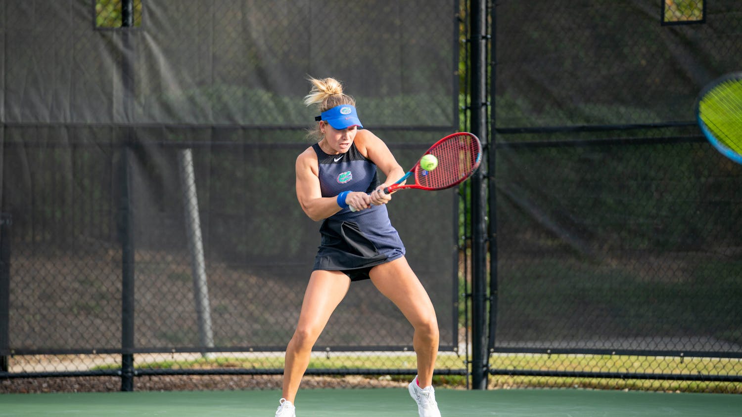 Florida freshman Rachel Gailis﻿ at the ITA All-American Championships. Photo courtesy of the Intercollegiate Tennis Association.