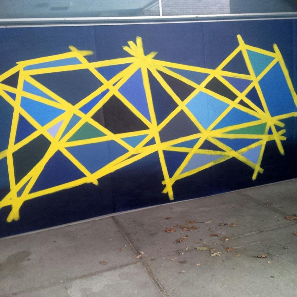 The pictured mural on the wall of the first-floor hallway of Little Hall was painted by Esperanza Hincapie, a 22-year-old UF visual art studies senior, on Sunday. It is one of 12 created throughout campus by art students in the Site Specific Painting class.