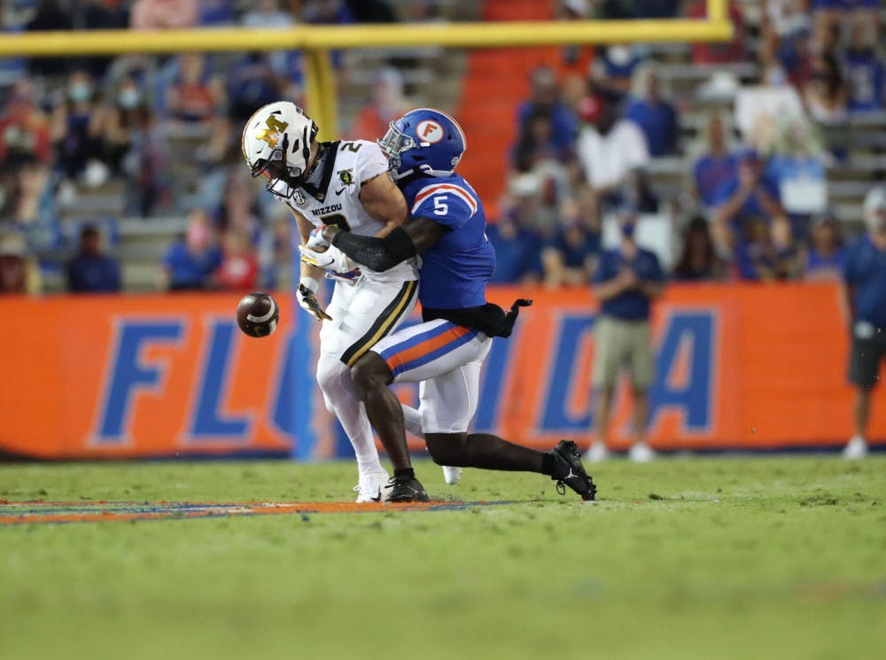 Florida cornerback Kaiir Elam is a presumed star, but the rest of the cornerback group must battle inexperience during the 2021 season. (Photo courtesy of Courtney Culbreath/UAA)