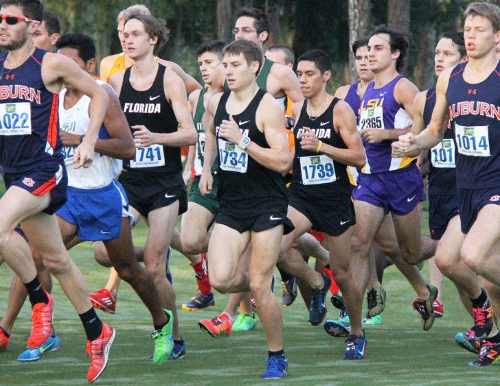 Jimmy Clark (1734) runs at the Mountain Dew Invitational on Sept. 14 in Gainesville.