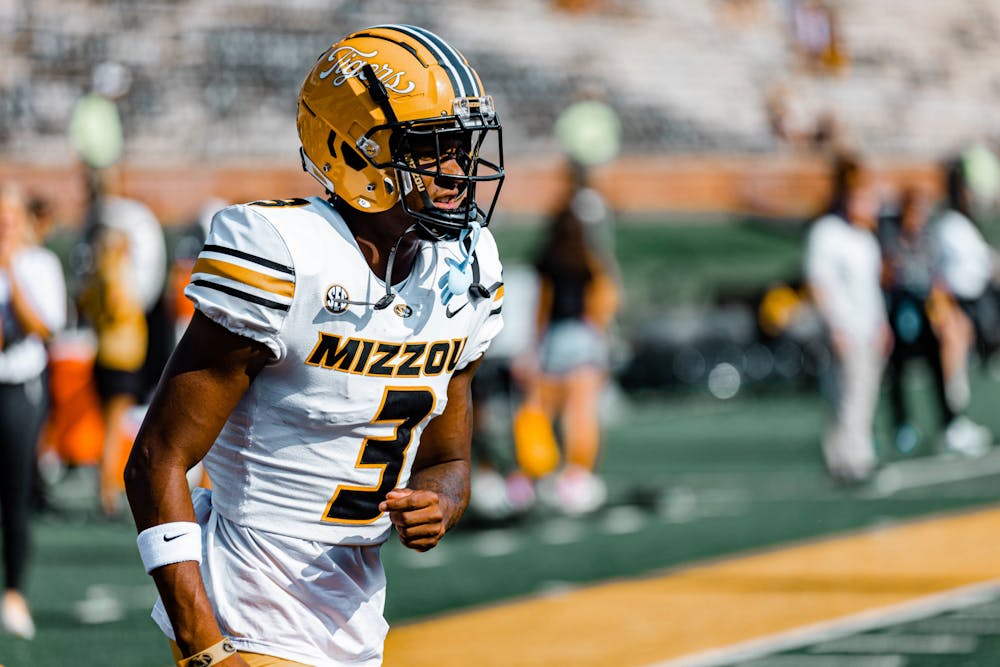 Missouri wide receiver Luther Burden III during the Tigers' game against Abilene Christian Saturday, Sept. 17, 2022. Photo by Alexander Daggett of The Maneater. 