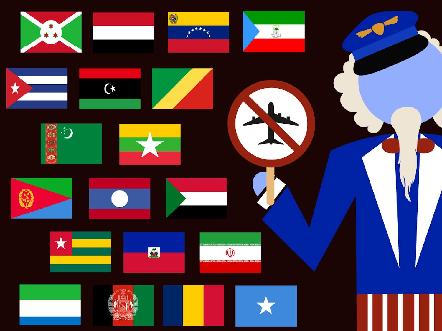 President Trump has issued a travel ban on nineteen countries, some of which are entirely restricted, while a few are only partial.