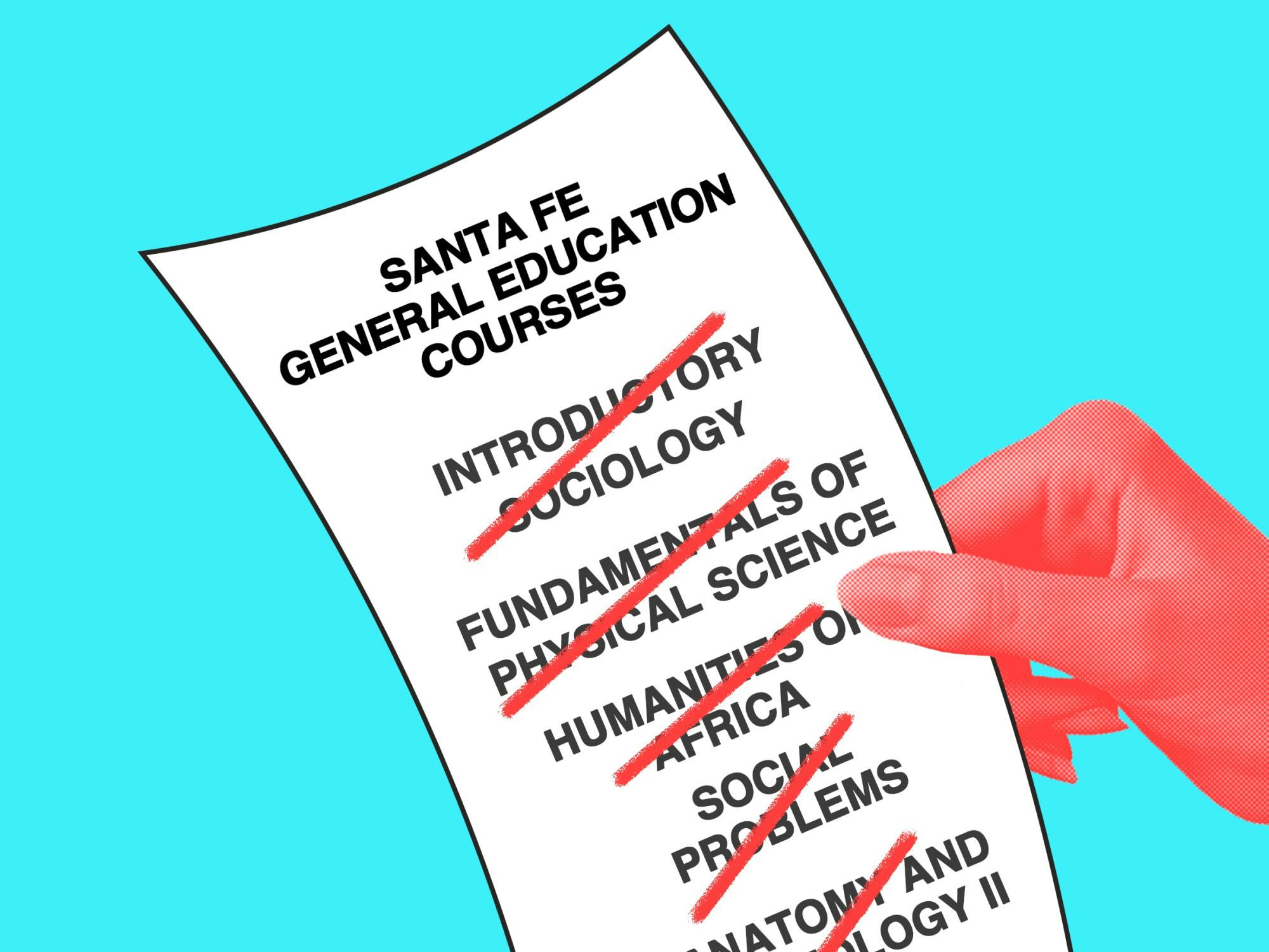 Santa Fe is recertifying its general education courses, causing many classes to be removed from their gen ed status.