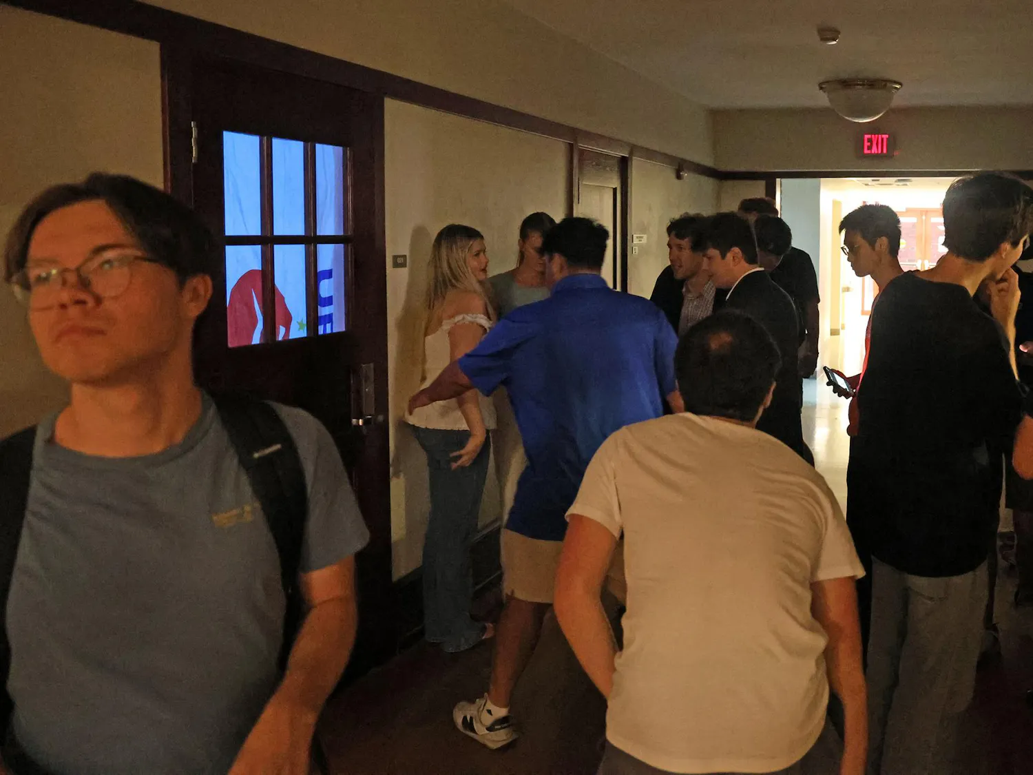 Students gather to attend the UF College Republicans GBM discussing the innocence of the Cornell 7 in Anderson Hall Tuesday, Oct. 13, 2026, in Gainesville, Fla.