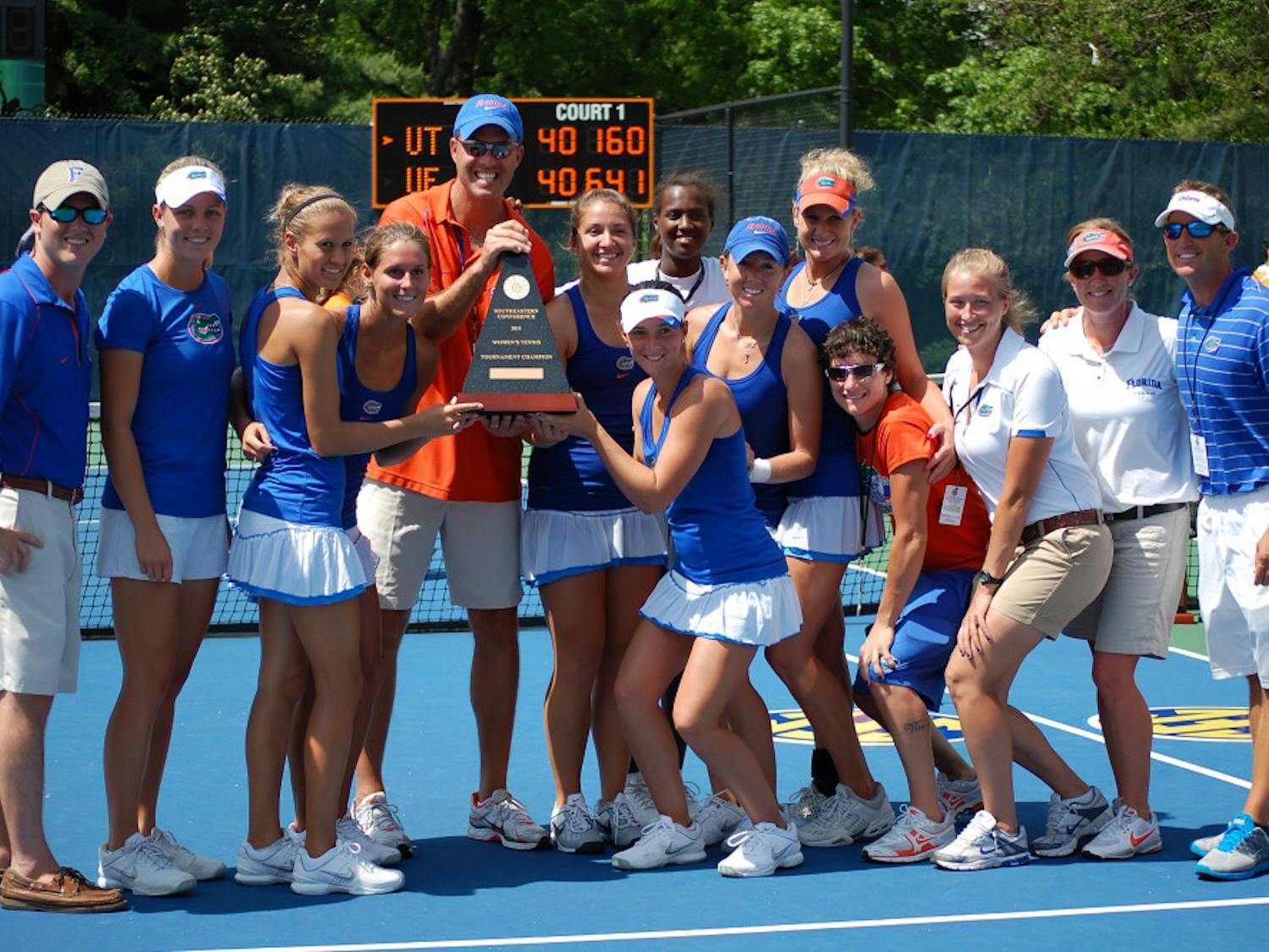 The No. 2 Gators women's tennis team captured the 2011 SEC Championship on Sunday with a 4-0 shutout over tournament host Tennessee.