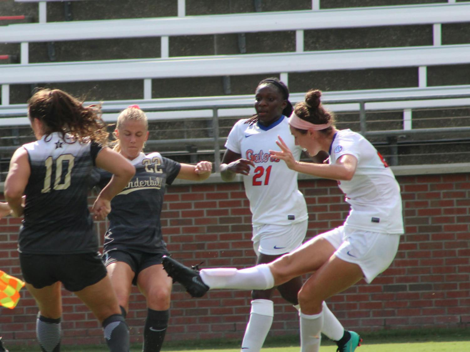 Florida had outshot Tennessee 7-4 in the first half of its 2-0 loss to the Volunteers on Thursday. Midfielder Sarah Troccoli came close to scoring in the 35th minute but was stopped by a UT save.