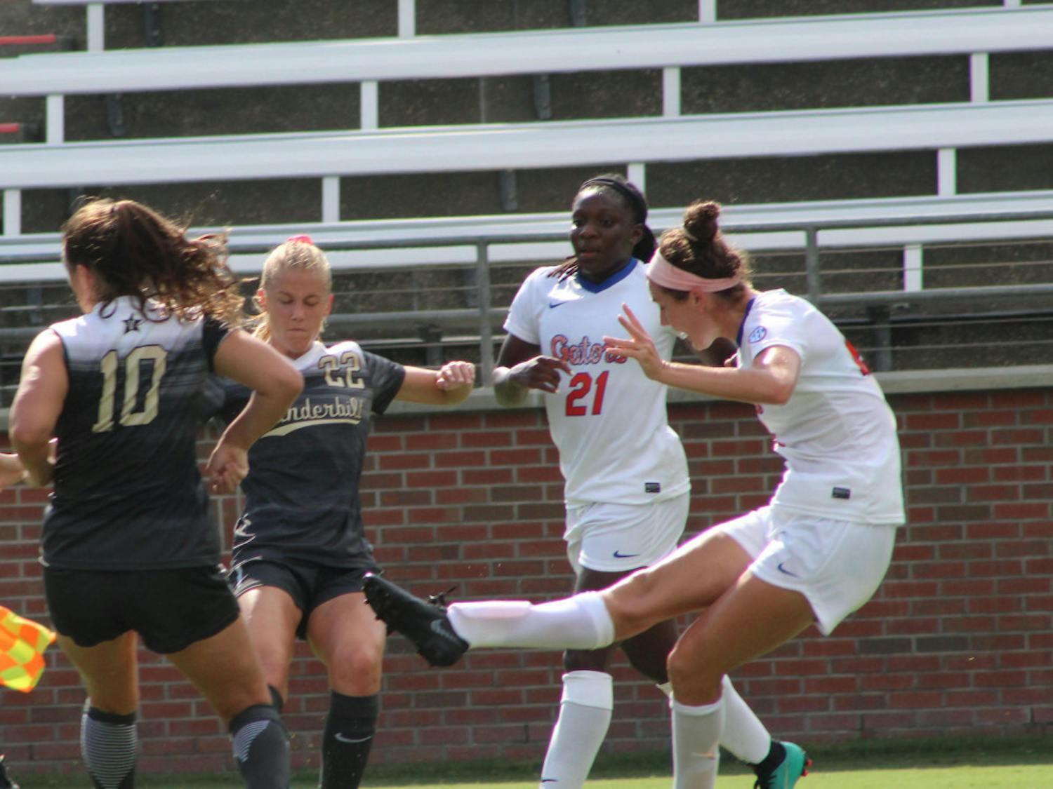 Florida had outshot Tennessee 7-4 in the first half of its 2-0 loss to the Volunteers on Thursday. Midfielder Sarah Troccoli came close to scoring in the 35th minute but was stopped by a UT save. 